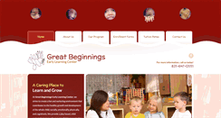 Desktop Screenshot of greatbeginningsmonterey.com